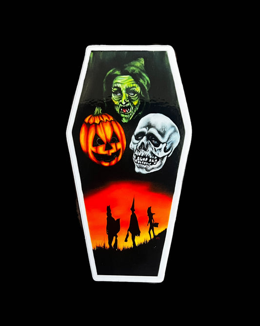 "Halloween III" Coffin Shaped Sticker