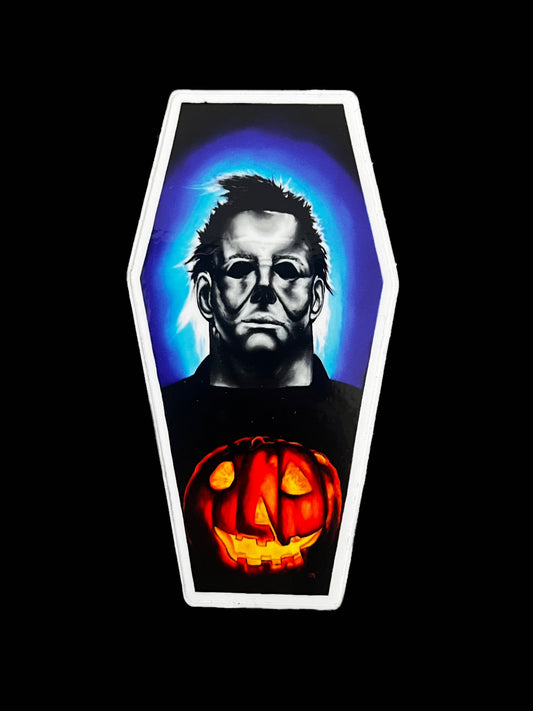 "Myers" Coffin Shaped Sticker